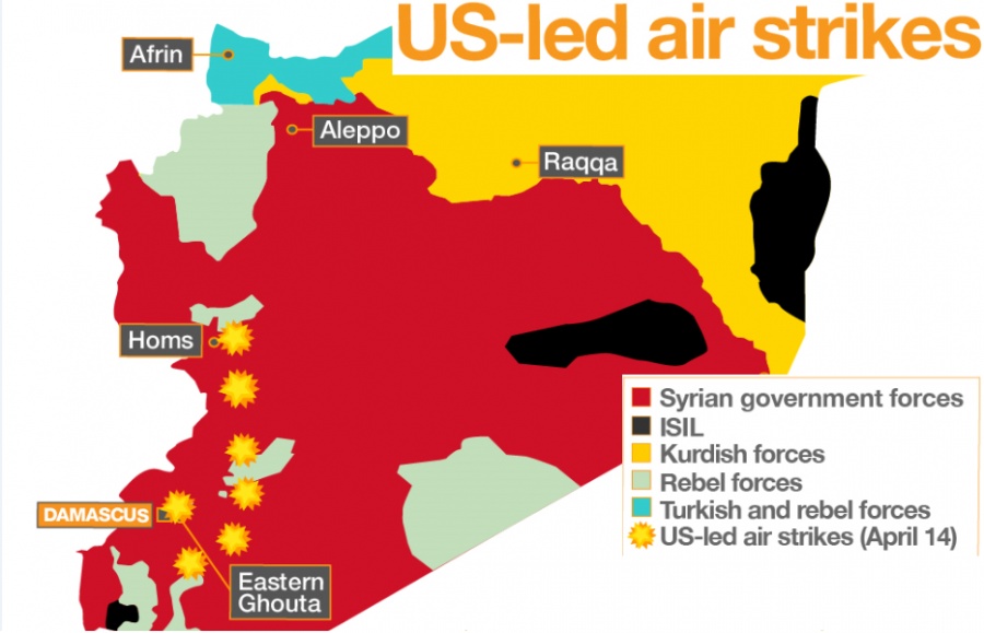 Αναποτελεσματική η επίθεση των ΗΠΑ στην Συρία, το 70% των πυραύλων καταρρίφθηκε - Εκτόξευσαν 103 πυραύλους και καταρρίφθηκαν οι 71