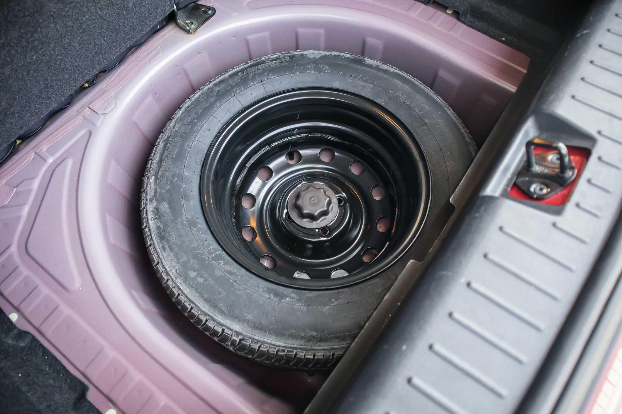 spare tire in the modern compact car