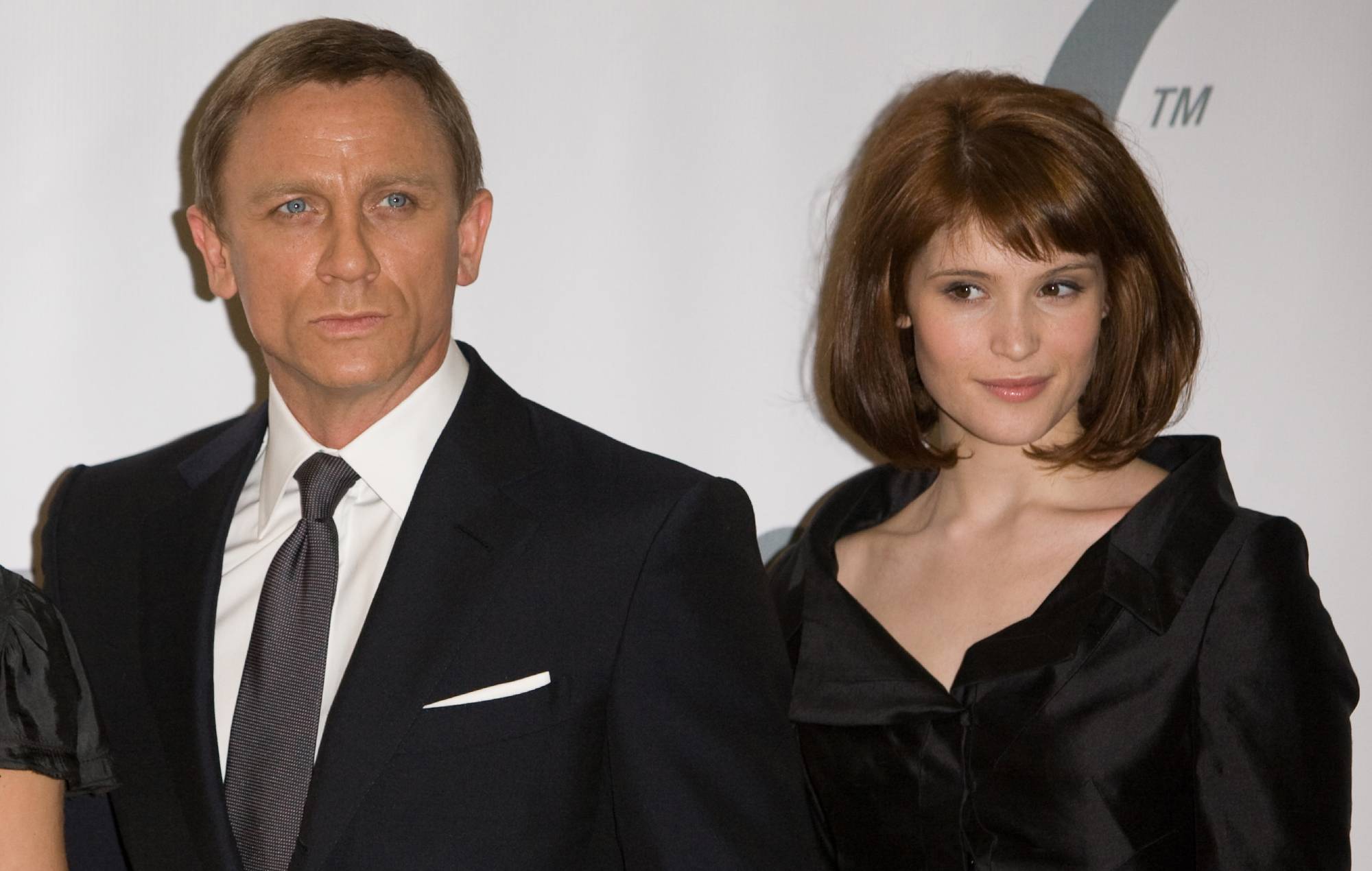 (Left-Right) Olga Kurylenko, Daniel Craig And Gemma Arterton Pose For Media During A Photocall To Promote The New James Bond Movie Quantum Of Solace At Pinewood Studios, London.. (Photo by Antony Jones/UK Press via Getty Images)