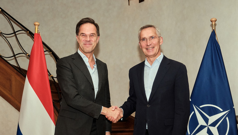 NATO Secretary General Jens Stoltenberg meets with the Prime Minister of the Netherlands, Mark Rutte