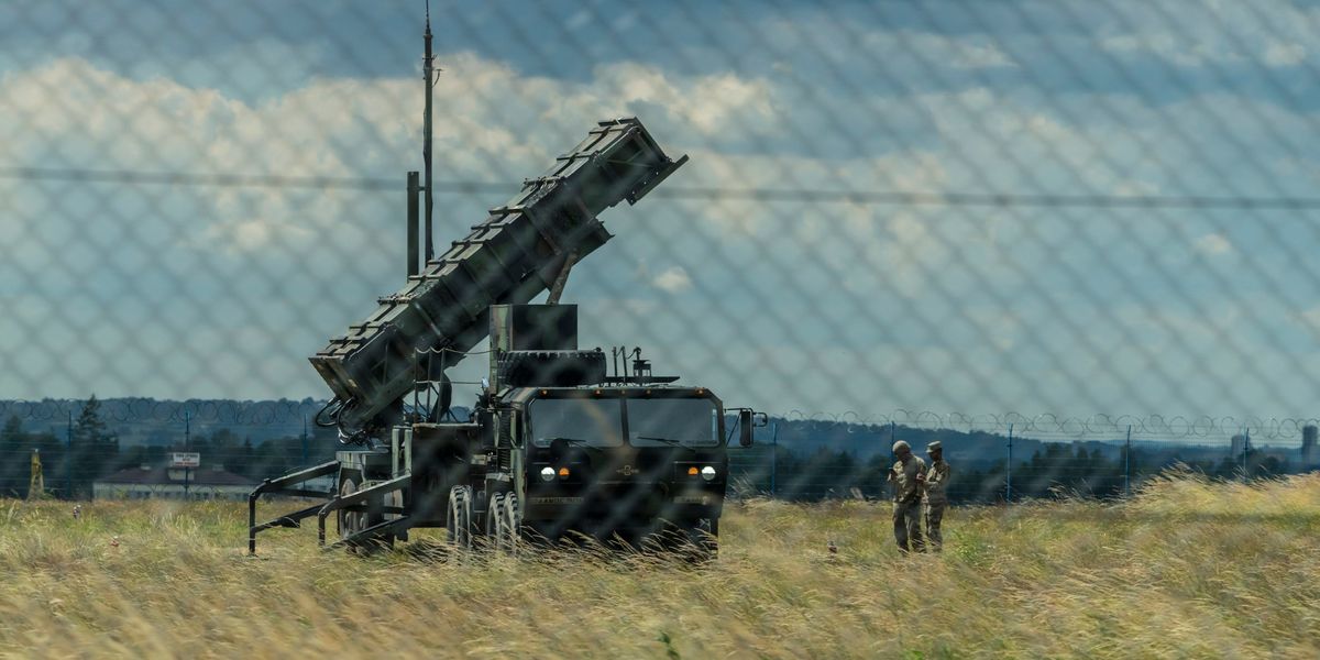 American soldiers and anti-aircraft equipment at Rzeszow International Airport, which receives a significant portion of American military aid being delivered to Ukraine, on Tuesday, June 21, 2022 in Jasionka, Poland.