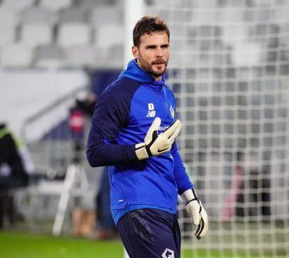 Orestis KARNEZIS of Lille during the Ligue 1 soccer match between Girondins de Bordeaux v Lille OSC at Matmut Atlantique stadium on February 3, 2021 in Bordeaux, France. (Photo by Pierre Costabadie/Icon Sport via Getty Images)