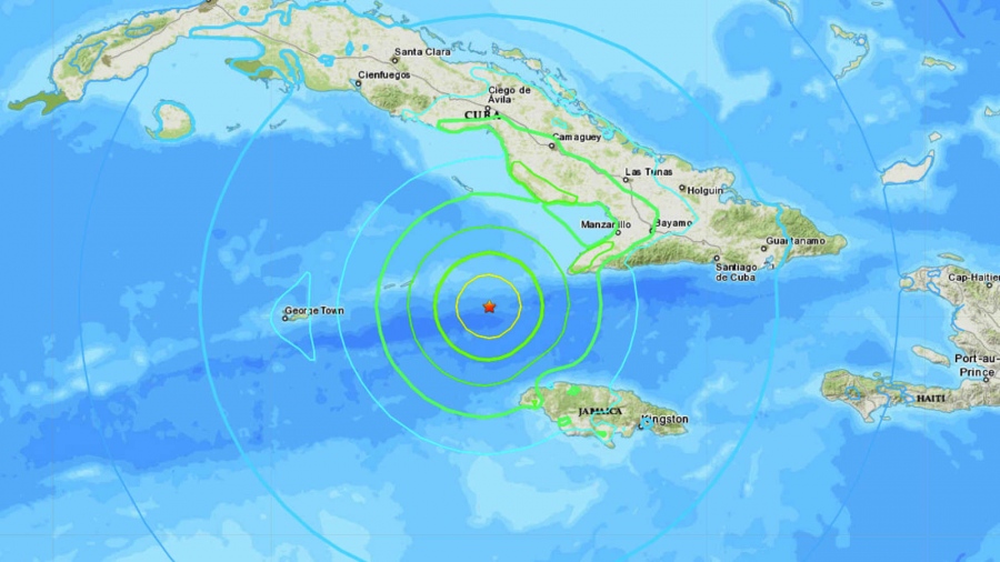 Ισχυρός σεισμός 5,8 βαθμών της κλίμακας Ρίχτερ στην Κούβα