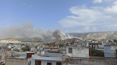 Υπό μερικό έλεγχο η δασική πυρκαγιά στον Βύρωνα