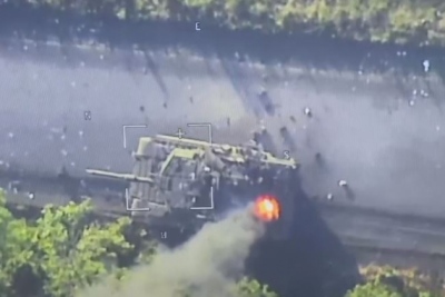 Σκόνη ακόμη ένα αμερικανικό τανκ Abrams - Καταστράφηκε κοντά στην Avdeevka (βίντεο)