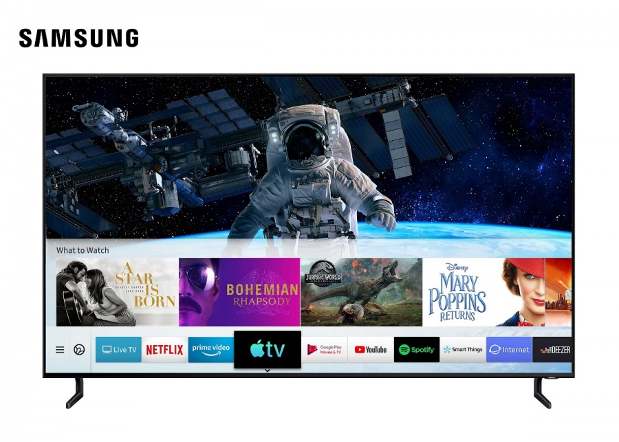 H Samsung είναι ο πρώτος κατασκευαστής τηλεοράσεων που προσφέρει Apple TV και AirPlay 2