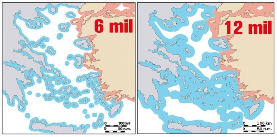 H Τουρκία ανησυχεί ότι η Ελλάδα θα επεκτείνει τα χωρικά ύδατα στα 12 μίλια στο Αιγαίο... αλλά στην πράξη είναι αδύνατο