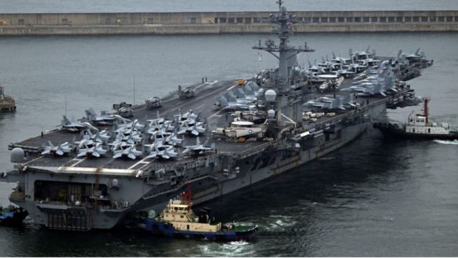 Νότια Κορέα: Στο λιμάνι Busan το πυρηνοκίνητο αεροπλανοφόρο των ΗΠΑ  για στρατιωτικές ασκήσεις