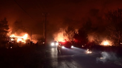 Ναύπακτος: Πυρκαγιά ξέσπασε στον Παλαιόπυργο