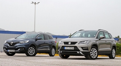 Renault Kadjar 1.2 TCe vs SEAT Ateca 1.0 TSI: Δοκιμάζουμε δύο από τα καλύτερα SUV της αγοράς!