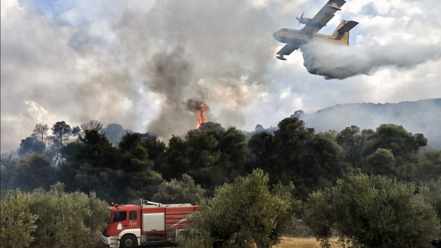 Μάχη με τις φλόγες στην περιοχή Κοξαρέ Ρεθύμνου - Μεγάλη κινητοποίηση της Πυροσβεστικής