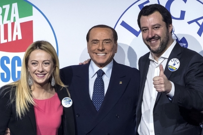 Meloni, Salvini,Berluconi: Έτσι θα κυβερνήσουμε την Ιταλία - Η δύσκολη ισορροπία με τον Putin