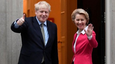 Brexit: Johnson και Von der Leyen συμφώνησαν να «εργασθούν εντατικά» για την επίτευξη εμπορικής συμφωνίας