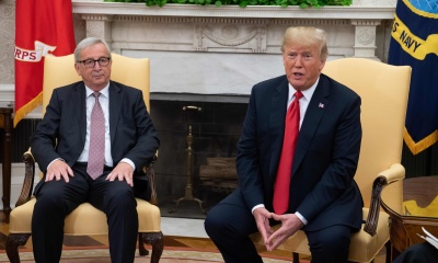 Juncker: ΗΠΑ και ΕΕ είναι σύμμαχοι και όχι εχθροί - Trump: Αναμένουμε κάτι πολύ θετικό από τις συζητήσεις