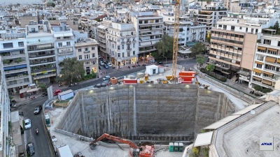 ΑΒΑΞ: «Τρέχει» ο σταθμός «Κολωνάκι» της νέας Γραμμής 4 του Μετρό της Αθήνας