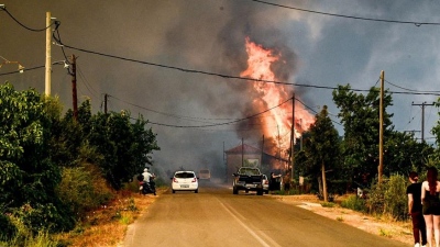 Καλαμπάκα: Σε ύφεση η πυρκαγιά σε δασική έκταση στο Ορθοβούνι