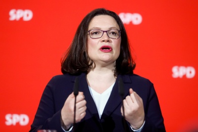 Nahles (SPD): Θετικό ότι συμφώνησαν CDU, CSU για την πολιτική ασύλου – Υπάρχουν όμως πολλά ερωτήματα