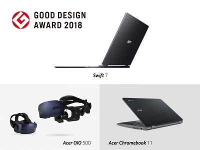 Τρία προϊόντα της Acer βραβεύονται με Good Design Awards 2018