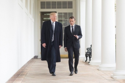 Στον Λευκό Οίκο ο Macron - Επιβεβαιώνει συνάντηση ο Trump, πιθανότατα στις 24/2