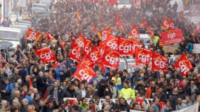 Γαλλία: Μεγάλη απεργιακή κινητοποίηση κατά της μεταρρύθμισης στον δημόσιο τομέα