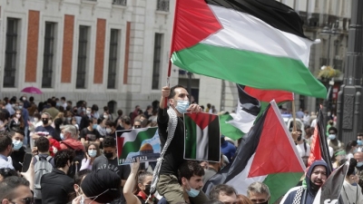 Μεσανατολικό - Ισπανία: Πάνω από 2.500 πολίτες διαδήλωσαν υπέρ των Παλαιστινίων