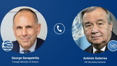 Τηλεφωνική επικοινωνία Γεραπετρίτη με Guterres για Μέση Ανατολή και Κυκριακό