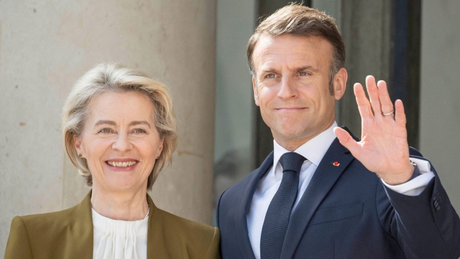 Συνάντηση Macron με Von der Leyen στο Παρίσι, μετά την πανωλεθρία των ευρωεκλογών