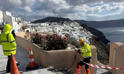 Ραγίζει η βιτρίνα του τουρισμού - Ο σεισμός δοκιμάζει 1920 επιχειρήσεις στη Σαντορίνη με ετήσιο τζίρο ύψους 700 εκατ. ευρώ.