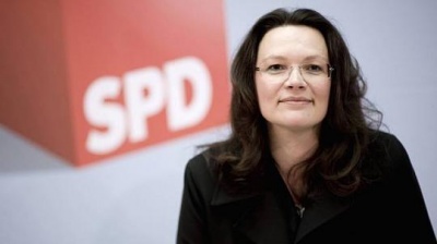 Δημοσκόπηση: Στο 17% κατρακυλά το SPD - Το 47% δεν πείθεται από την Andrea Nahles