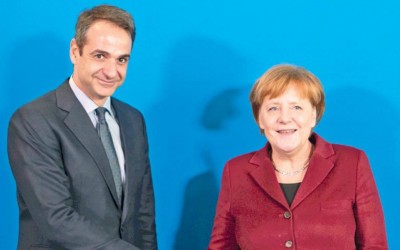 Τηλεφωνική επικοινωνία Μητσοτάκη - Merkel - Στο επίκεντρο μεταναστευτικό και οι  εξελίξεις στην Ανατολική Μεσόγειο