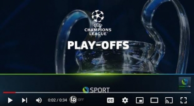 Η φάση των play-offs του UEFA Champions League κάνει σέντρα ζωντανά και αποκλειστικά στην COSMOTE TV, το διήμερο 16-17/8