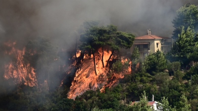 Πύρινος εφιάλτης στην Αττική – Κόλαση φωτιάς καίει τον Βαρνάβα, στη μάχη 400 πυροσβέστες  – Εκκενώθηκαν Σταμάτα, Γραμματικό