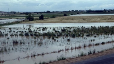 Πλημμύρισαν καλλιέργειες και κτηνοτροφικές μονάδες στη Λάρισα εξαιτίας των ισχυρών βροχοπτώσεων