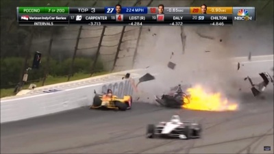 Indycars: Σοβαρό ατύχημα στο Pocono των ΗΠΑ