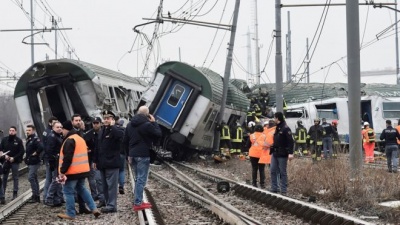 Εκτροχιασμός τρένου στην Ιταλία