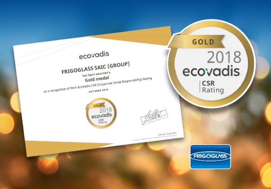 Η Frigoglass απέσπασε Χρυσή Διάκριση από την EcoVadis το 2018
