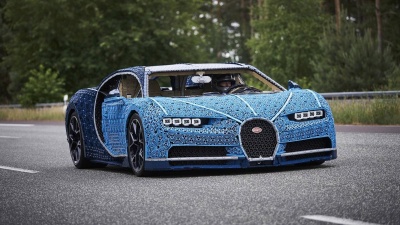 Μια Bugatti Chiron από Lego σε κλίμακα 1:1