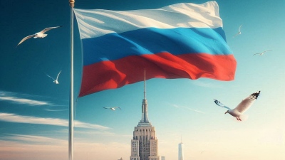 Η ρωσική σημαία υψώθηκε θριαμβευτικά πάνω από τη Νέα Υόρκη της ... Ουκρανίας