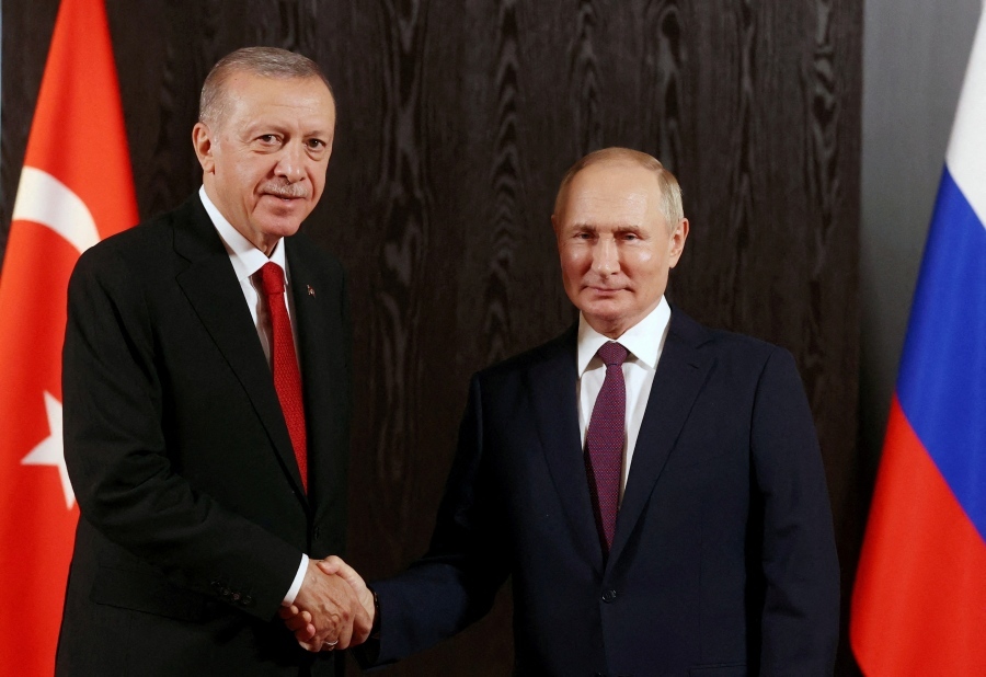 Τηλεφωνική επικοινωνία Erdogan με Putin - Η Τουρκία θέλει τερματισμό των πολέμων