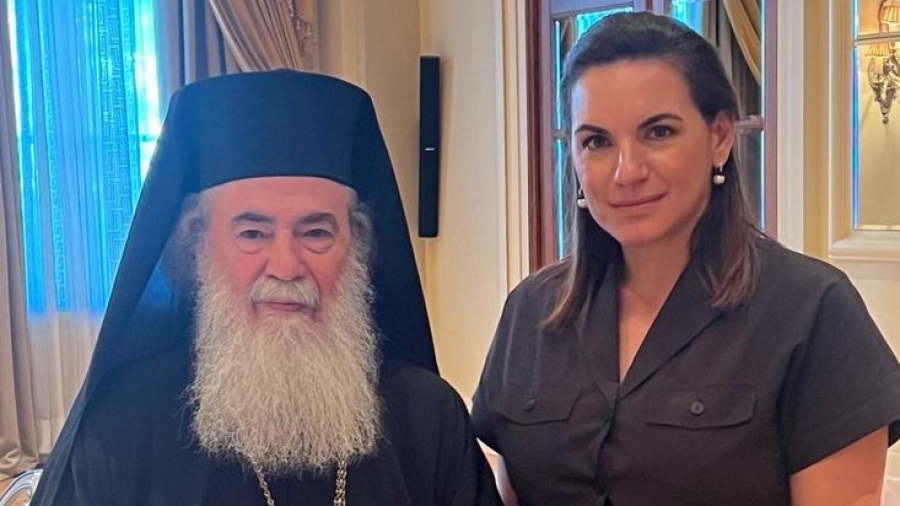 Συνάντηση Κεφαλογιάννη με τον Πατριάρχη Ιεροσολύμων Θεόφιλο Γ’ - Στο επίκεντρο θέματα Προσκυνηματικού Τουρισμού και η Ιορδανία