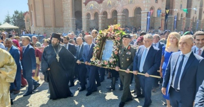 Στην Παναγία Σουμελά στο Βέρμιο ο Πρόεδρος της Νίκης – Νατσιός: Να Την εορτάσουμε πανηγυρικά μια μέρα στο σπίτι της στον Πόντο