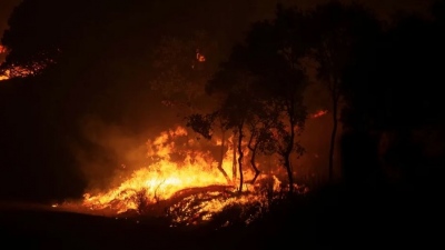 Θεσσαλονίκη: Υπό μερικό έλεγχο η πυρκαγιά  στον Λαγκαδά