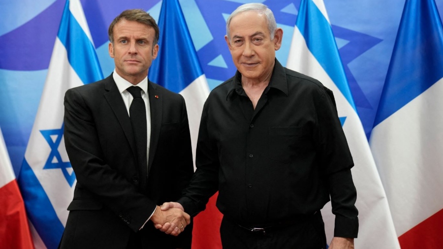 Macron σε Netanyahu: Ανοίξτε δεύτερο σημείο διέλευσης ανθρωπιστικής βοήθειας στη Γάζα