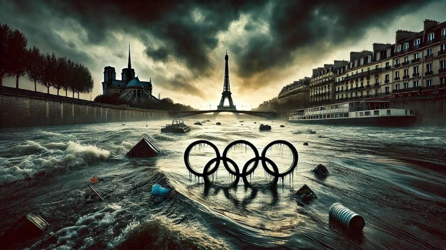 Ολυμπιακοί Αγώνες 2024 - Το μεγάλο φιάσκο: Σπαταλήθηκαν 1,4 δισεκ. ευρώ να καθαρίσει ο Σηκουάνας και η βροχή τον έκανε... βόθρο