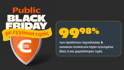 Public: Εγγύηση χαμηλότερης τυιμής στο 99,98% των προϊόντων – Ρεκόρ ικανοποίησης πελατών