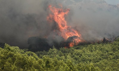 Φωτιά στη Μεσσηνία - Επιχειρήσουν 18 πυροσβέστες, δύο αεροσκάφη και ένα ελικόπτερο