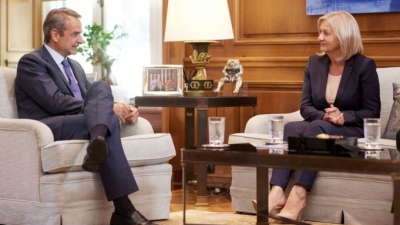 Συνάντηση Μητσοτάκη με την Πρόεδρο του Υπουργικού Συμβουλίου της Βοσνίας και Ερζεγοβίνης